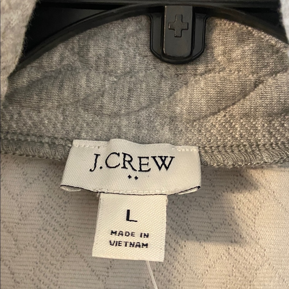 J. Crew Light Gray Cowl Neck Sweater size L length 26” bust 42” brand new - Picture 2 of 12